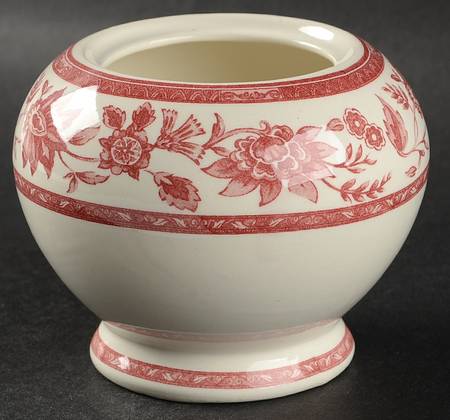 Indian Tree Pink Sugar Bowl No Lid