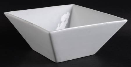 White Square 9" Salad Serving Bowl