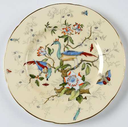 Cairo Multicolor On Ivory (Scallop) Salad Plate