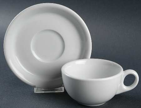 Diner Flat Cup & Saucer Set
