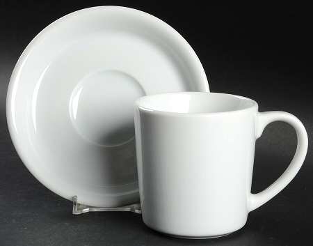 Diner Flat Cup & Saucer Set