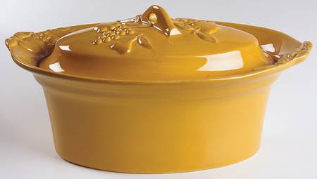 Madeira Harvest (Honey) 1.5 Quart Oval Covered Casserole