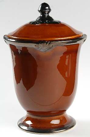 Embassy Brown Large Canister & Lid