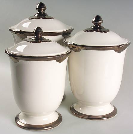 Embassy Ivory (3 Piece) Canister Set (Box Set)