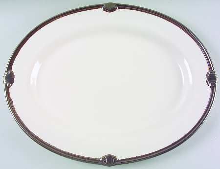 Embassy Ivory 18" Oval Serving Platter