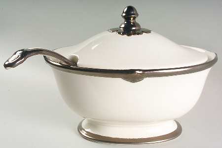 Embassy Ivory Oval Tureen & Lid and Ladle