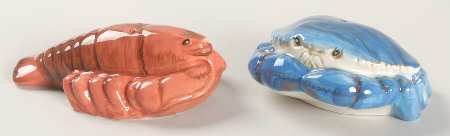 Fisherman's Catch Figural Salt & Pepper Set