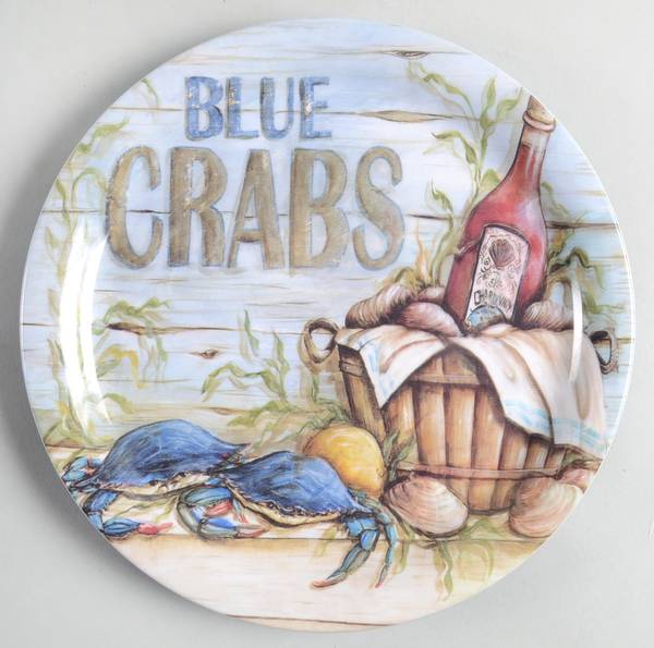 Fisherman's Catch Melamine Salad Plate