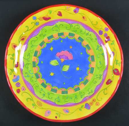 Floral Brights 16" Chop Plate (Round Platter)