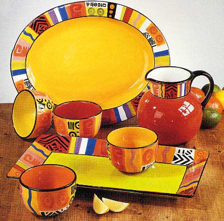 Aztec 18" Rectangular Serving Platter