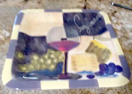 Wine & Cheese Dessert/Pie Plate