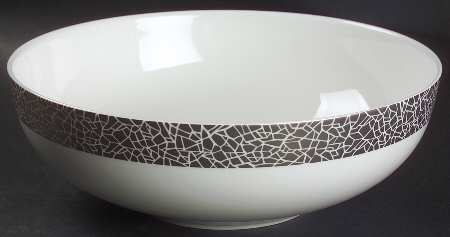 Silver Texture 10" Round Vegetable Bowl