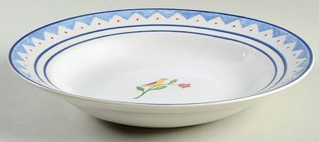 Folklore Large Rim Soup Bowl