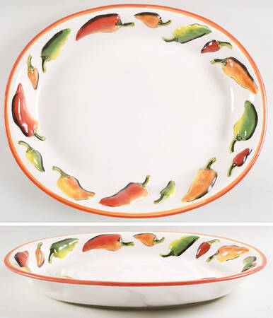 La Mesa 17" Oval Serving Platter