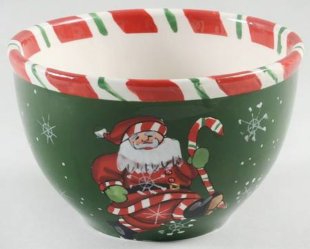 Peppermint Santa Individual Ice Cream Dish