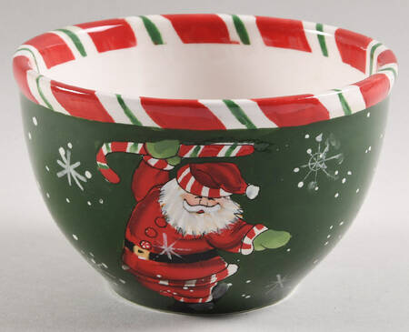 Peppermint Santa Individual Ice Cream Dish