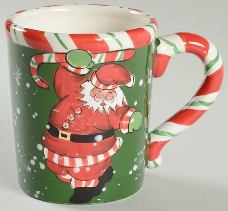 Peppermint Santa Mug by Certified International