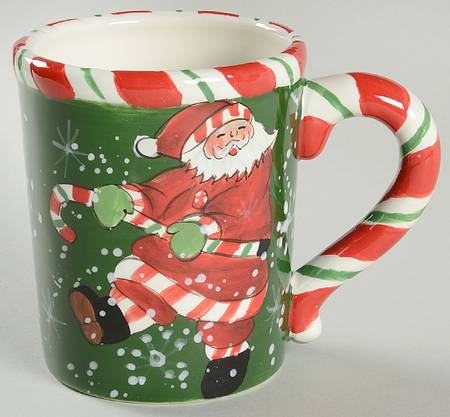 Peppermint Santa Mug