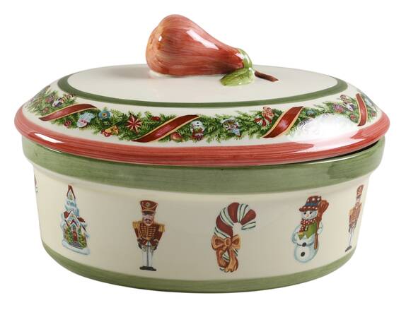 Christopher's Tree (Colombia) 2 Quart Oval Covered Casserole