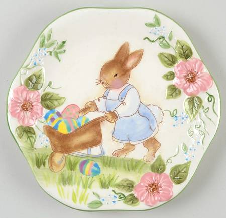 Bunny Blossoms Salad Plate