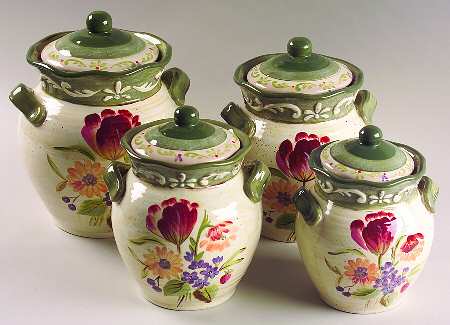 Bouquet (4 Piece) Canister Set (Box Set)