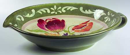 Bouquet 17" Bowl with Handle with Spout