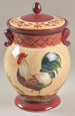 Tuscan Rooster Extra Large Canister & Lid