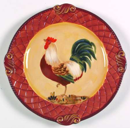 Tuscan Rooster Dinner Plate by Certified International