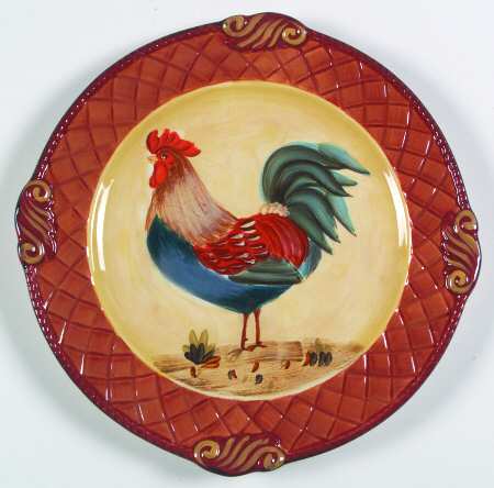 Tuscan Rooster Dinner Plate