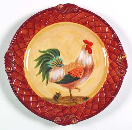 Tuscan Rooster Dinner Plate by Certified International