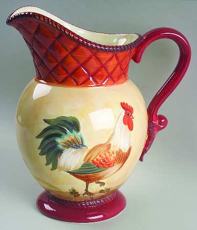 Tuscan Rooster 96 Oz Pitcher by Certified International