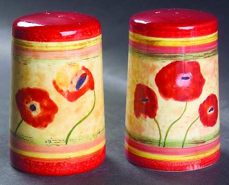 Poppies Salt & Pepper Set