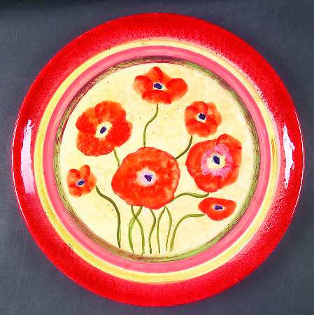 Poppies Service Plate (Charger)