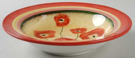 Poppies 8" Soup/Pasta Bowl