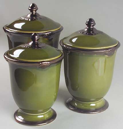 Embassy Green (3 Piece) Canister Set (Box Set)