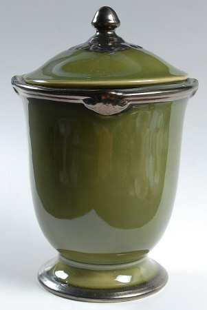 Embassy Green Medium Canister & Lid