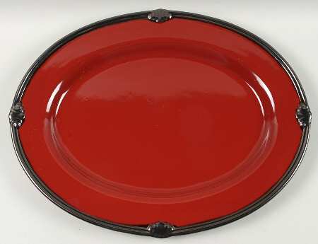 Embassy Burgundy 18" Oval Serving Platter