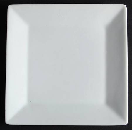 Whiteware Square Canape Plate