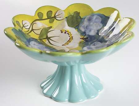 Lisa's Garden Round Compote (Height X Width)
