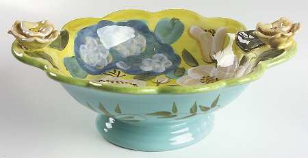 Lisa's Garden Handled Bowl