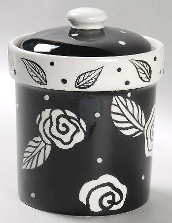 Evening Rose Small Canister & Lid