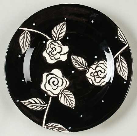Evening Rose Dessert/Pie Plate