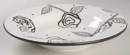 Evening Rose 9" Soup/Pasta Bowl