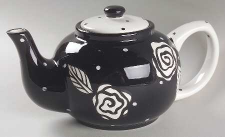 Evening Rose Teapot & Lid