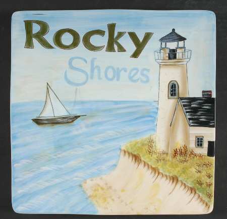 Sea Breeze 13" Square Serving Platter