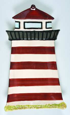 Sea Breeze 18" Lighthouse Shape Platter