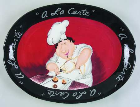 A la Carte Chefs 18" Oval Serving Platter