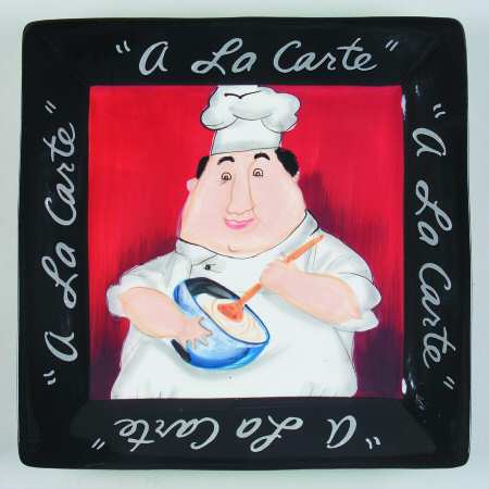 A la Carte Chefs 13" Square Serving Platter