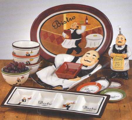 Bistro Figural Chip/Dip Bowl