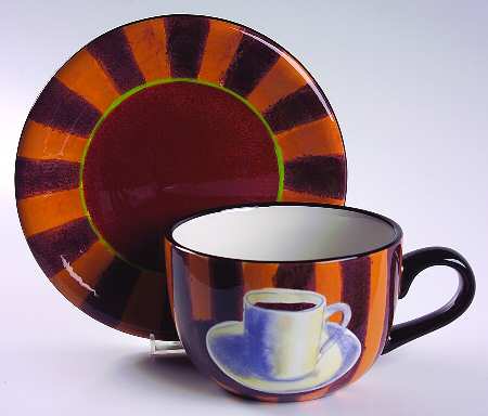 French Roast Cafe Au Lait Cup & Saucer Set